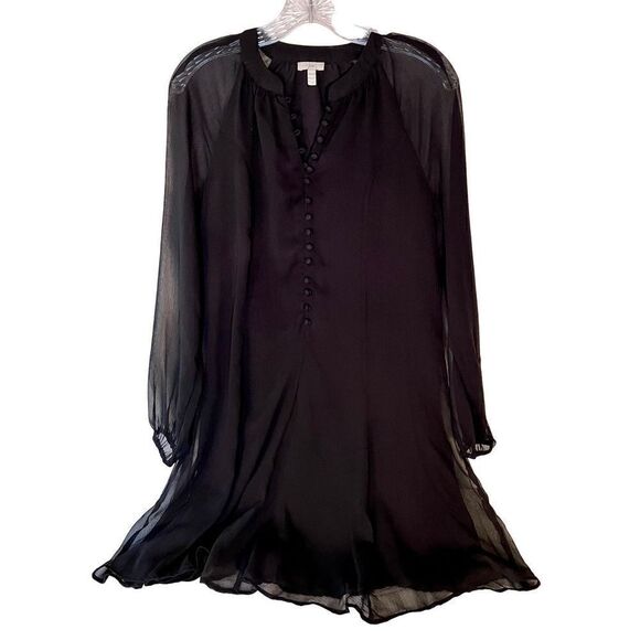 Joie Limited Edition Ladies Balloon Sleeve Black Dress Size X-Small - Picture 4 of 14